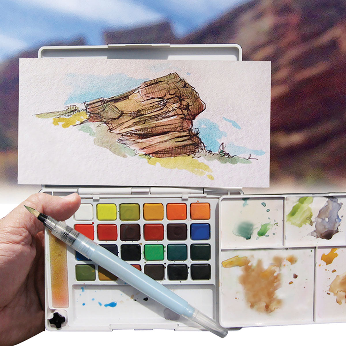 Sakura Koi Water Colors Pocket Field Sketch Box 12 set