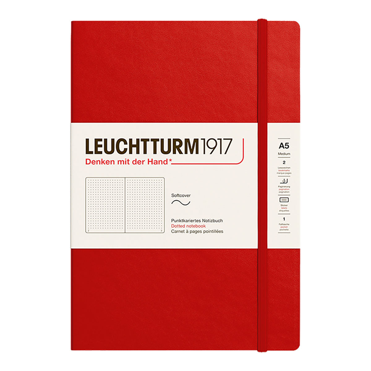 Leuchtturm1917 Notebook A5 Soft Cover, Dotted