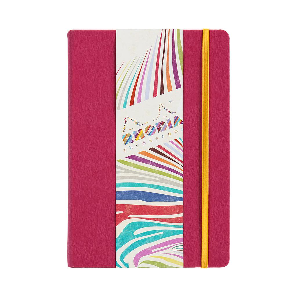 Rhodia Rhodiarama Notebook Hard Cover A5, Ruled - Raspberry