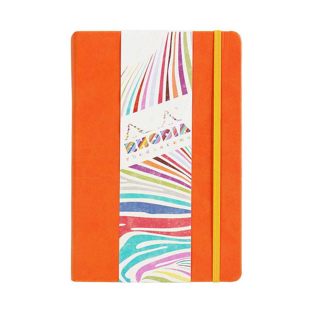 Rhodia Rhodiarama Notebook Hard Cover A5, Ruled - Tangerine