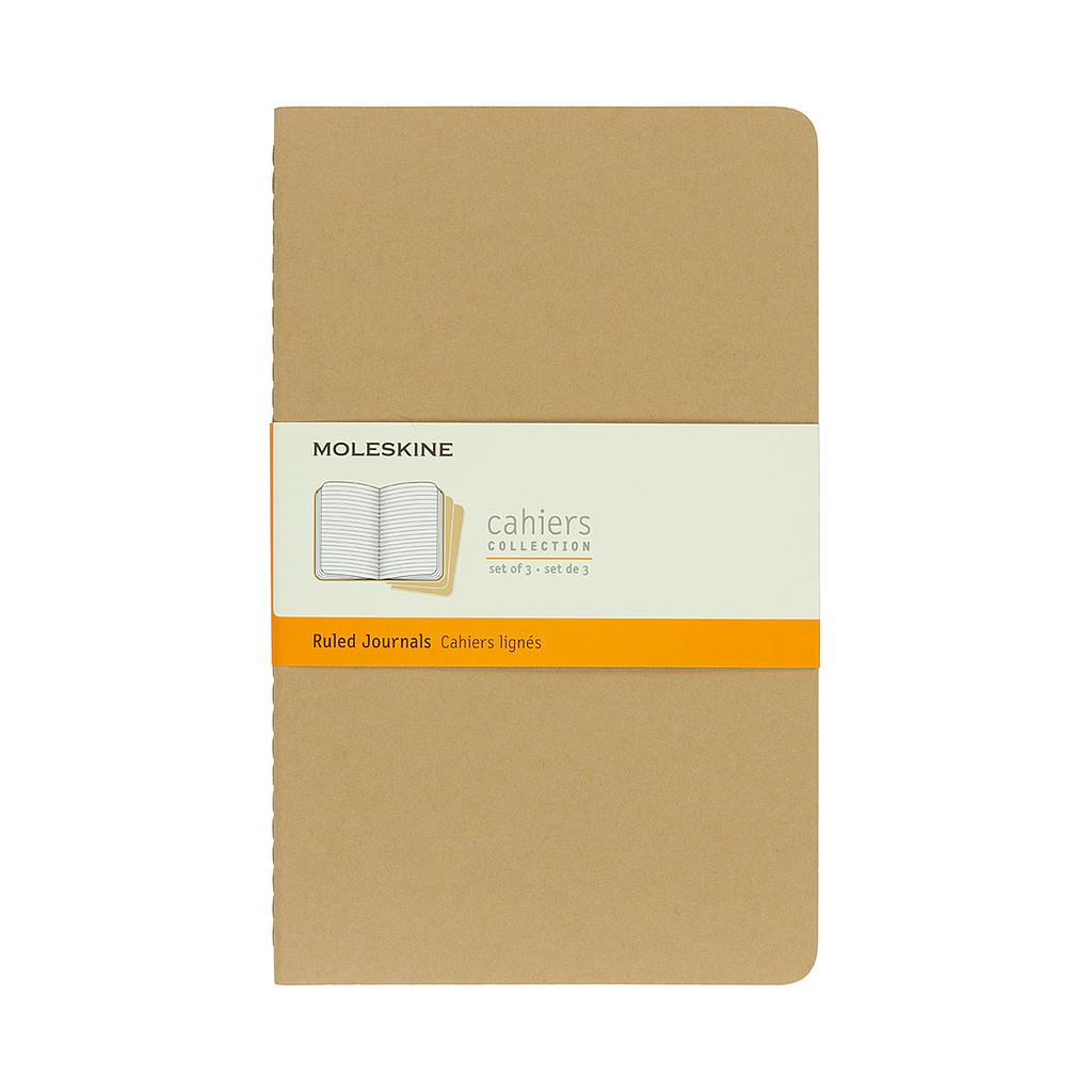 Moleskine Cahier Large Journal Ruled Set of 3