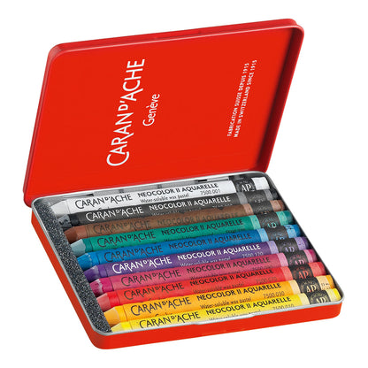 Caran d'Ache Neocolor II Water-Soluble Crayons 10 Set