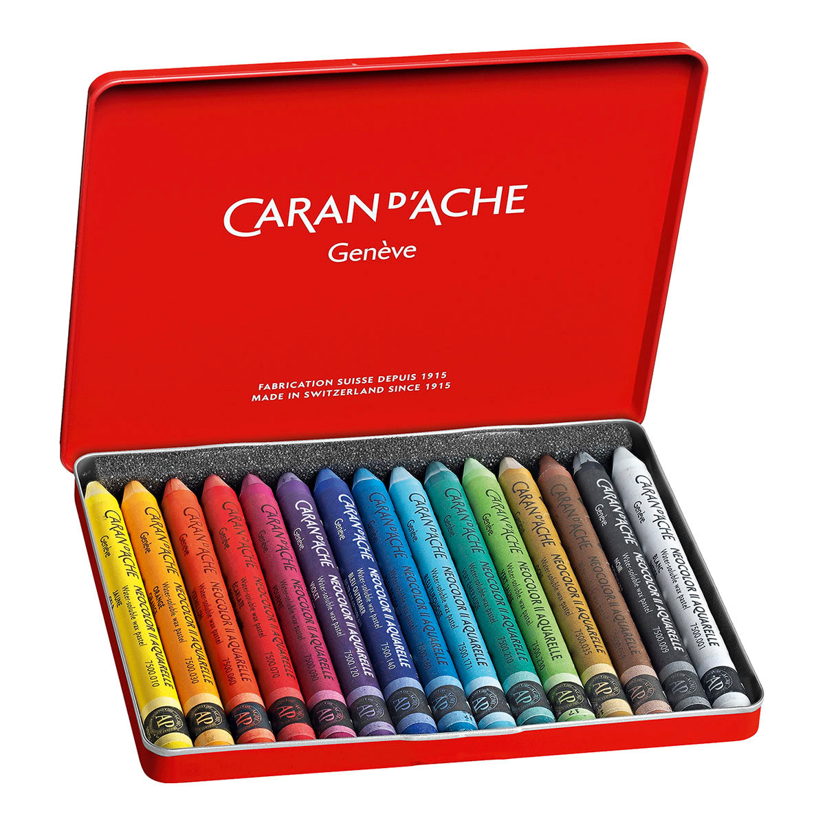 Caran d'Ache Neocolor II Water-Soluble Crayons 15 Set