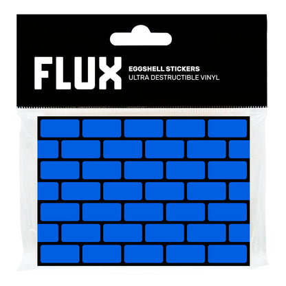 FLUX Eggshell Stickers 50 pcs Bricks Cyan