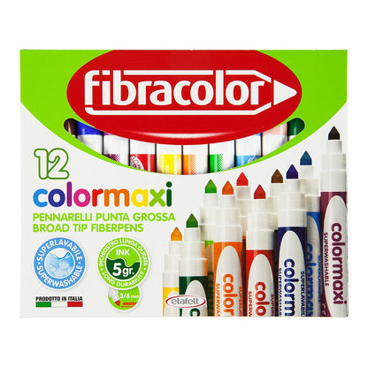 Fibracolor Colormaxi Fiber Pen 12set