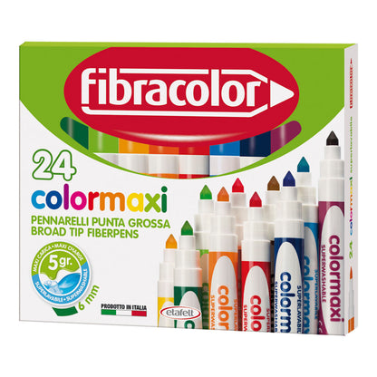 Fibracolor Colormaxi Fiber Pen 24 set