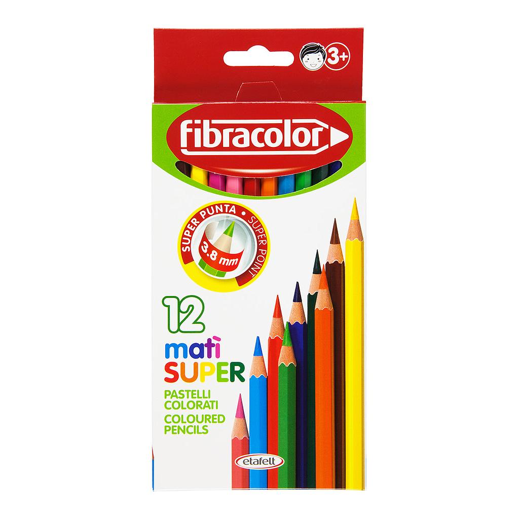Fibracolor Mati Super Coloured Pencils 12set