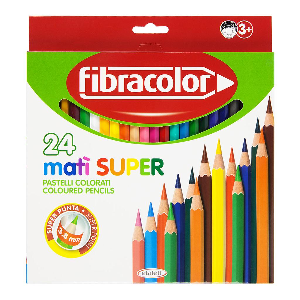 Fibracolor Mati Super Coloured Pencils 24set