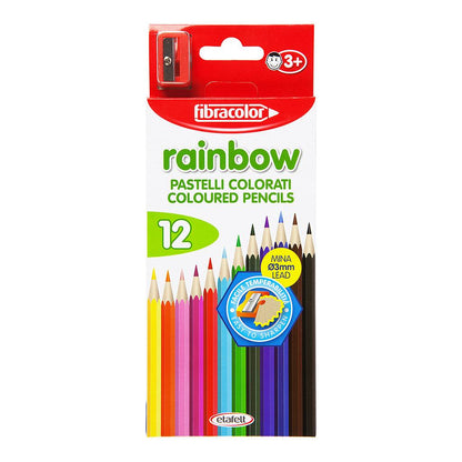 Fibracolor Rainbow Coloured Pencils 12set