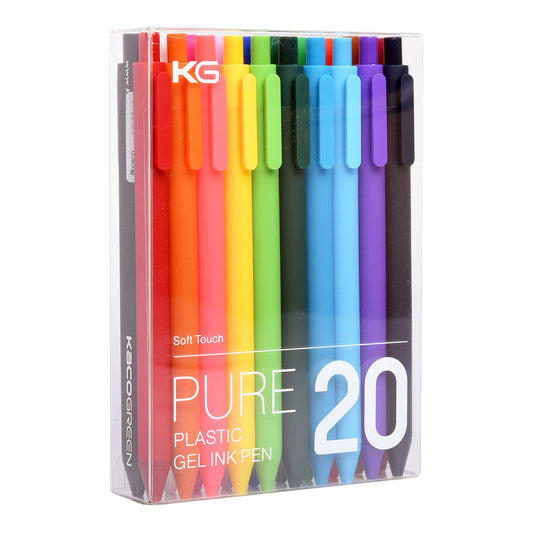 KACO Pure Soft Touch Gel Pen 0.5 mm 20 set Multi Colour