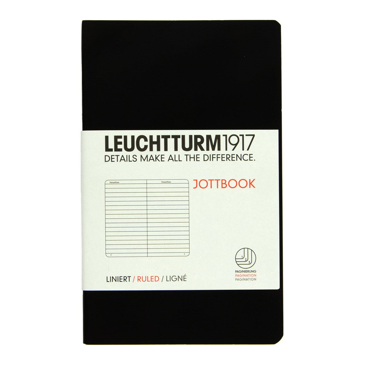 Leuchtturm1917 Jottbook A6, Ruled