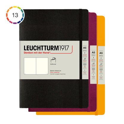 Leuchtturm1917 Notebook A5 Soft Cover, Plain