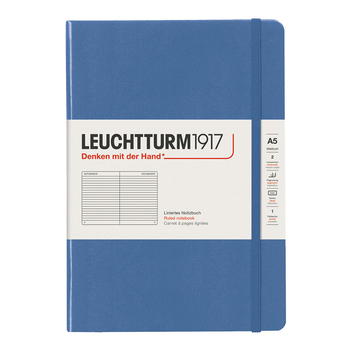 Leuchtturm1917 Notebook A5 Soft Cover, Ruled