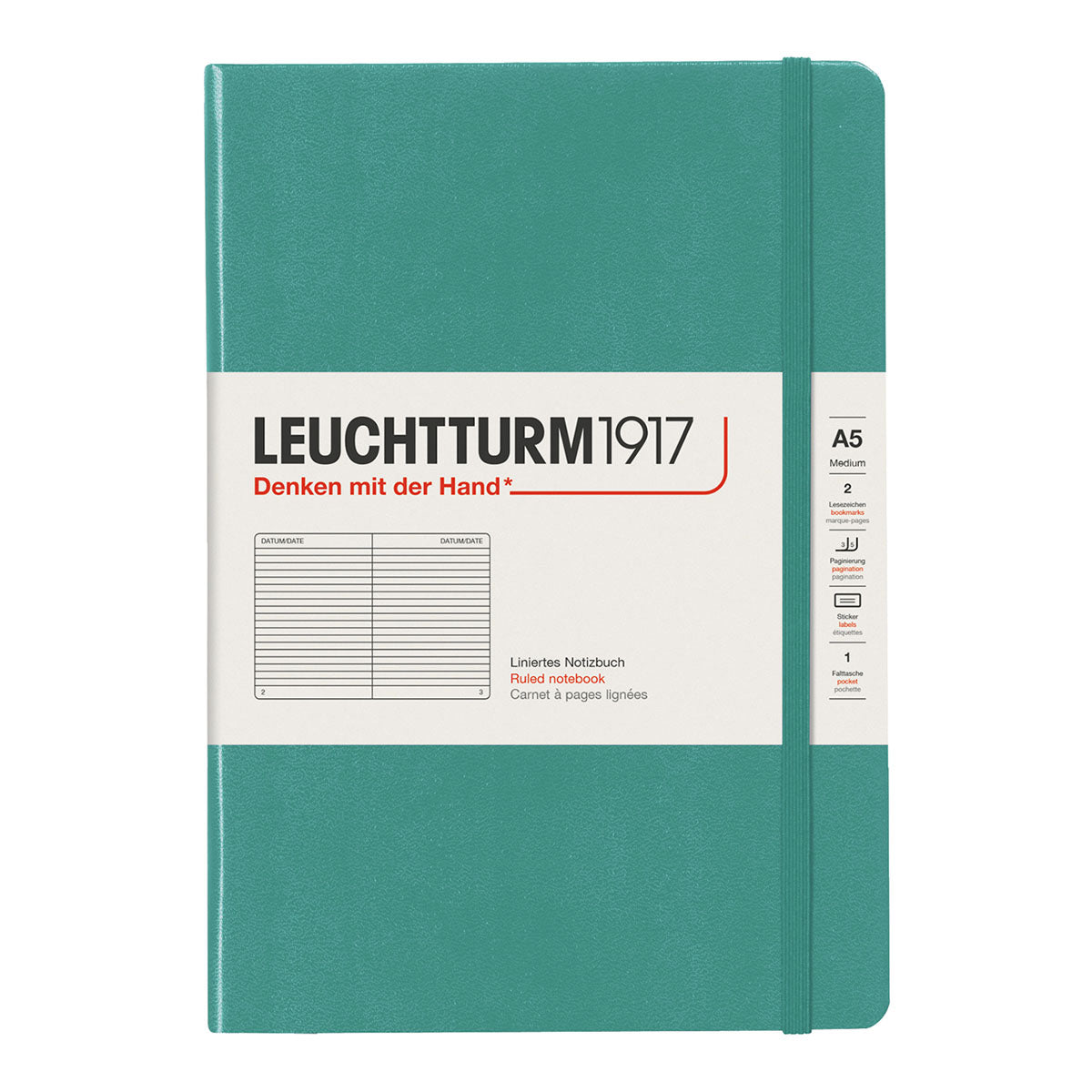 Leuchtturm1917 Notebook A5 Soft Cover, Ruled