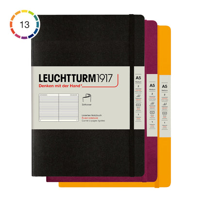 Leuchtturm1917 Notebook A5 Soft Cover, Ruled