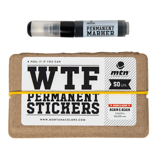 MTN WTF Again &amp; Again Stickers (50 pcs) &amp; Marker