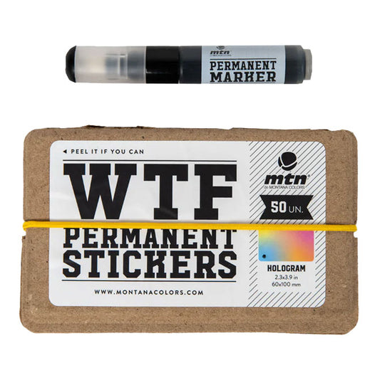 MTN WTF Hologram Stickers (50 pcs) &amp; Marker