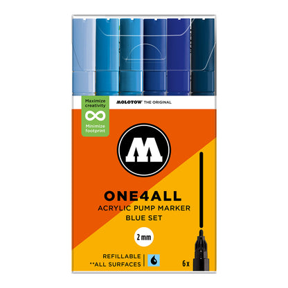 Molotow ONE4ALL 127HS 6set Blue