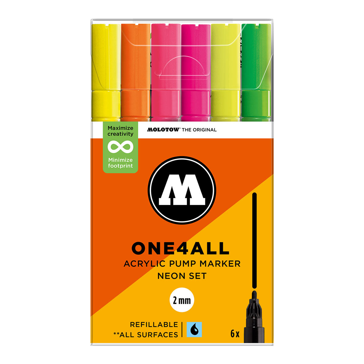 Molotow ONE4ALL 127HS 6set Neon