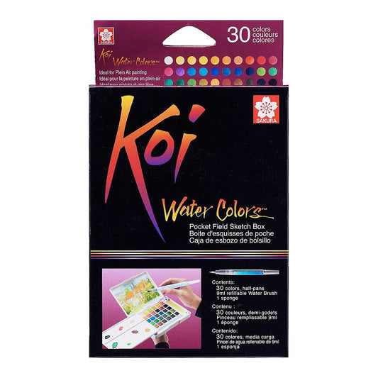 Sakura Koi Water Colors Pocket Field Sketch Box 30 set