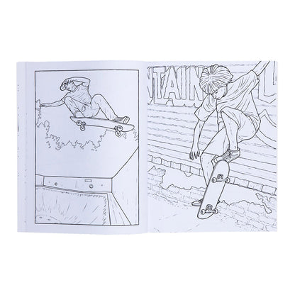 Skateboarding Coloring Book