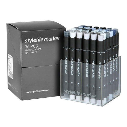 Stylefile Marker Classic 36 Set Grey