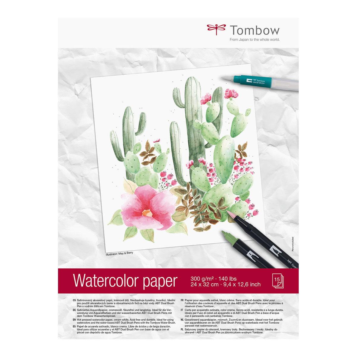 Tombow Watercolor Paper 24x32 cm, 300g