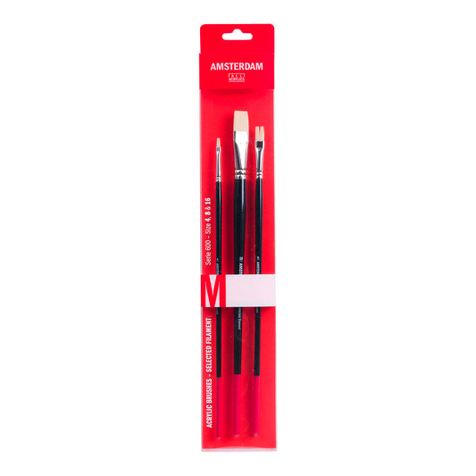 Amsterdam 600 Series Medium Brush Set