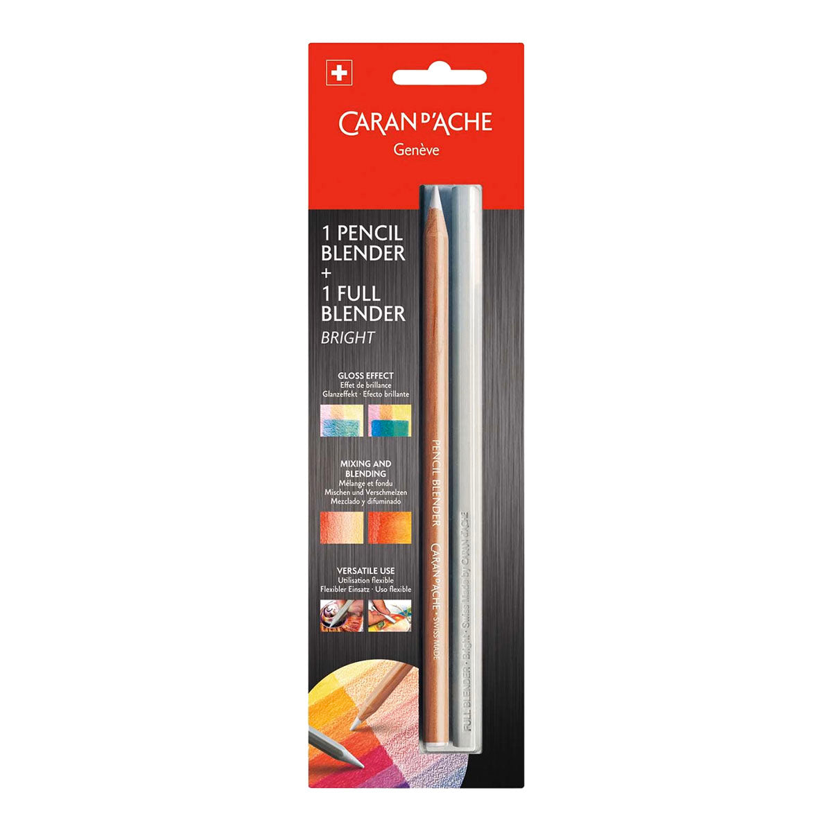 Caran d'Ache Pencil and Bright Blender 2 set