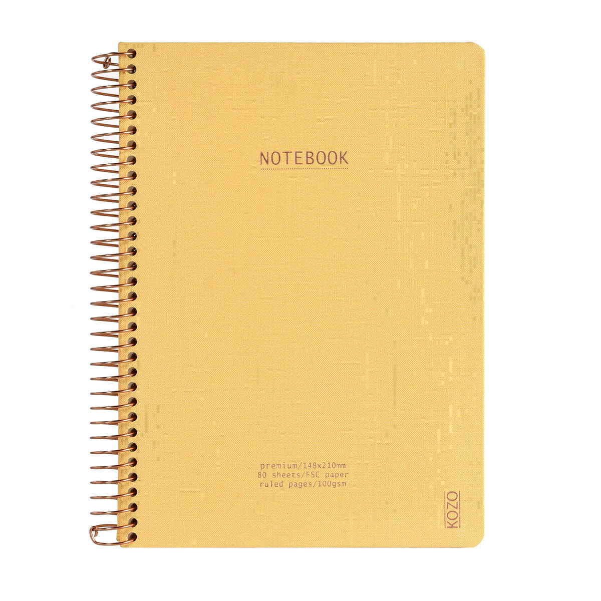 Kozo Premium A5 Notebook Ruled 160 Pages