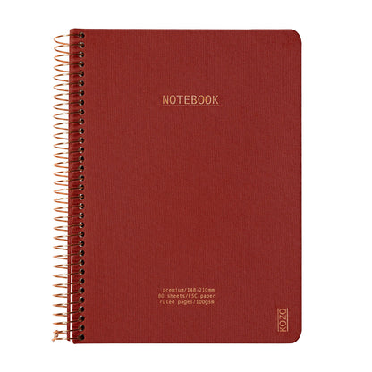 Kozo Premium A5 Notebook Ruled 160 Pages