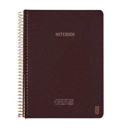 Kozo Premium A5 Notebook Ruled 160 Pages