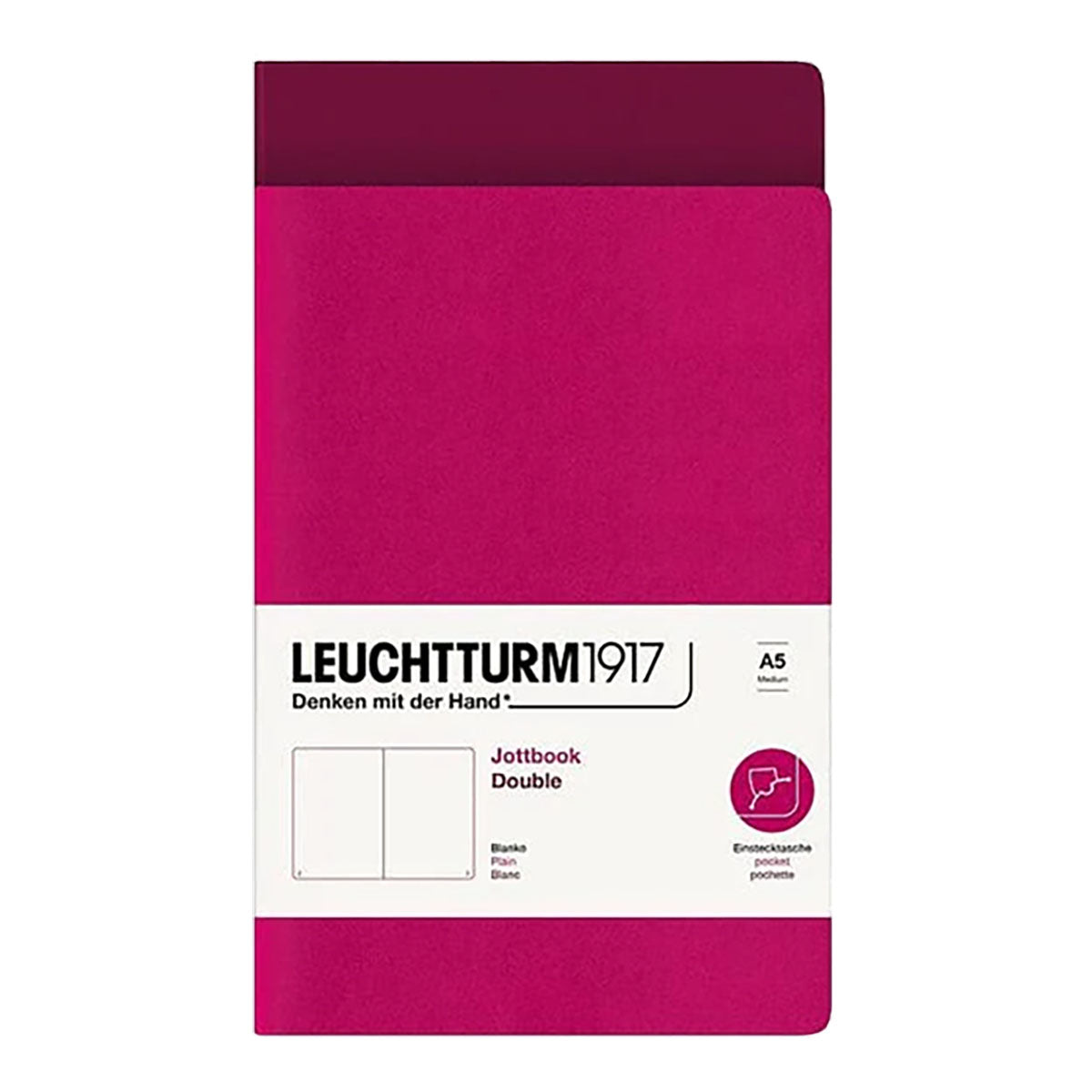 Leuchtturm1917 Jottbook A5 Pack of 2, Plain