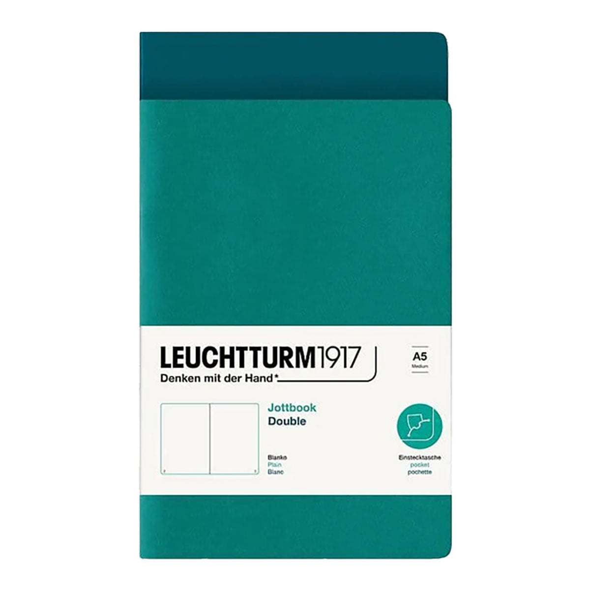 Leuchtturm1917 Jottbook A5 Pack of 2, Plain