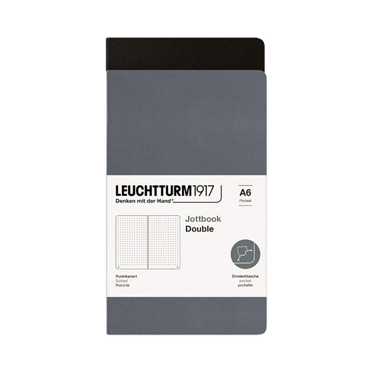 Leuchtturm1917 Jottbook A6 Pack of 2, Dotted