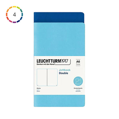 Leuchtturm1917 Jottbook A6 Pack of 2, Plain