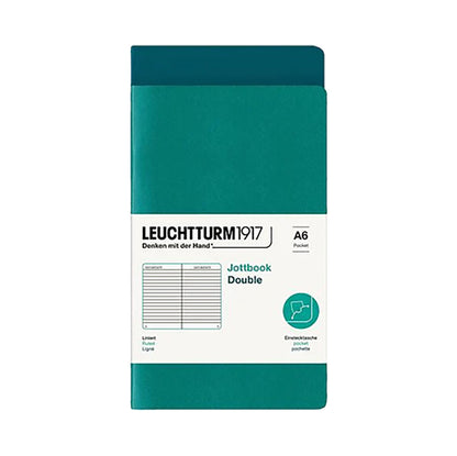 Leuchtturm1917 Jottbook A6 Pack of 2, Ruled