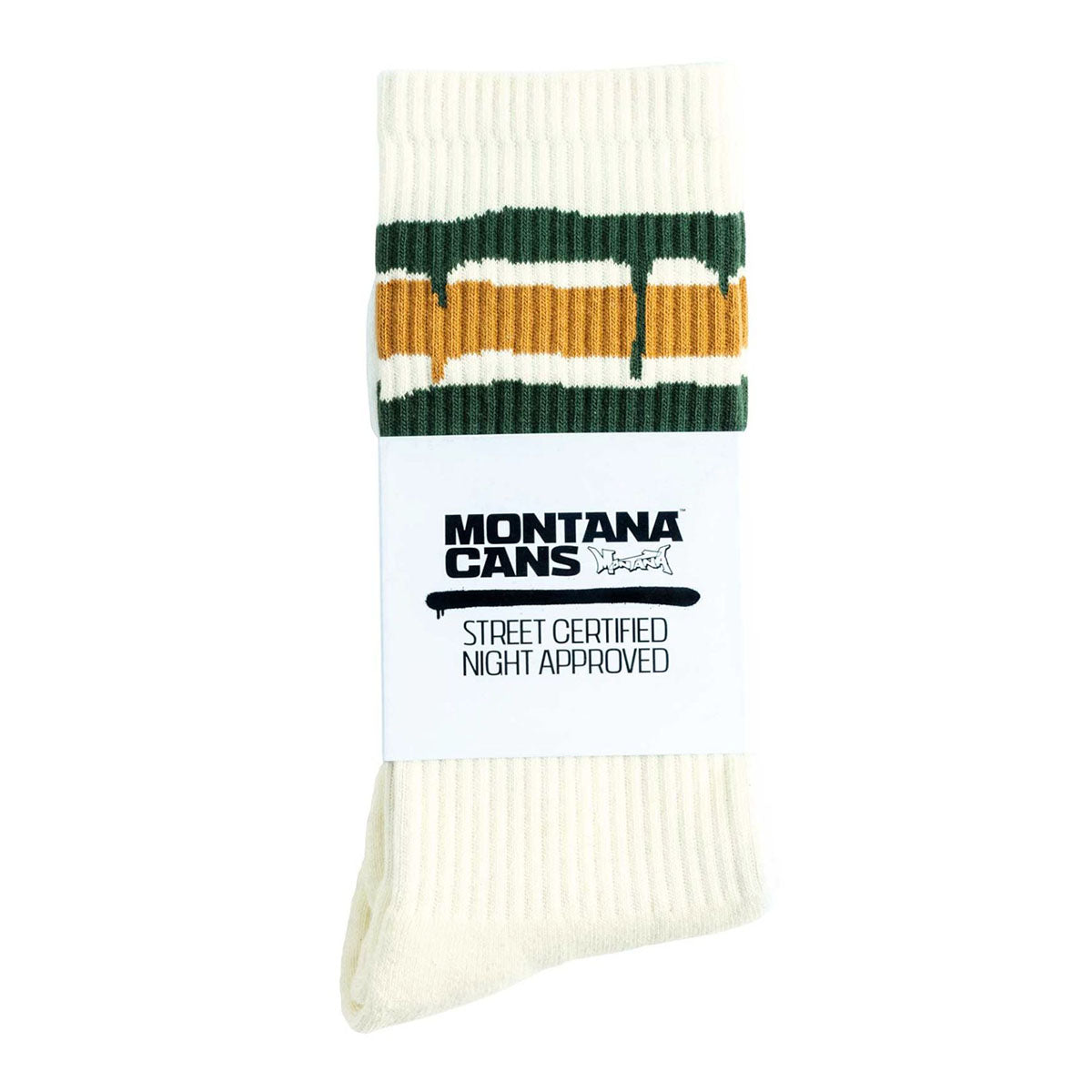 Montana Cans Socks Stripes Off White