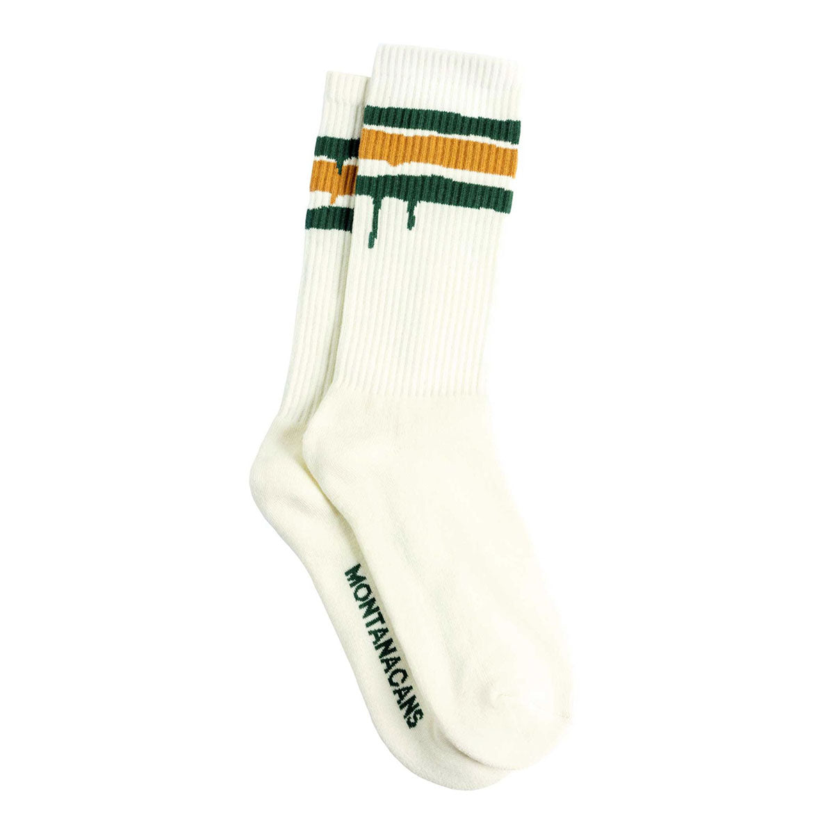 Montana Cans Socks Stripes Off White