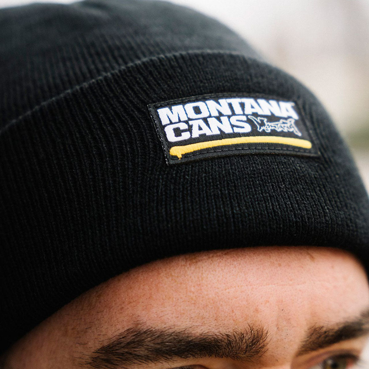 Montana Cans Typo Logo Beanie Black