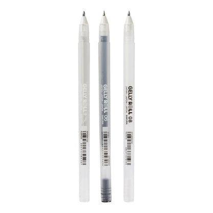 Sakura Gelly Roll 3 set Black, White, Clear Colors