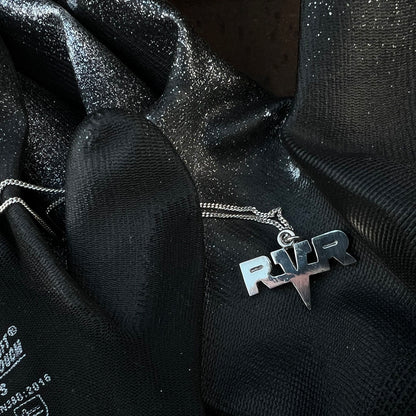 Trackside Shines Systems RVR Silver Necklace
